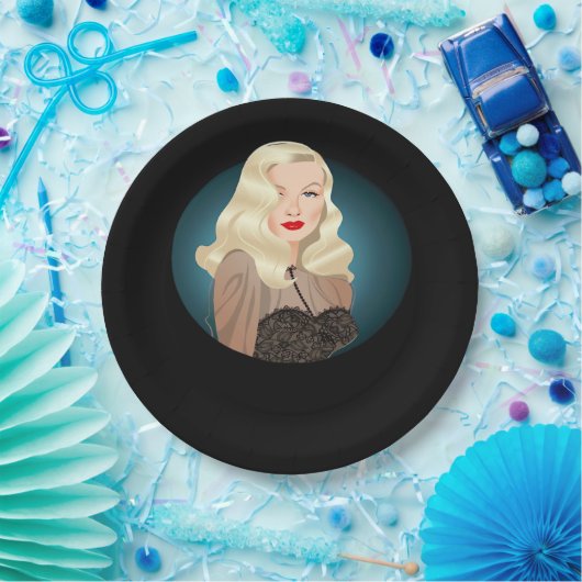 Peekaboo Spooky Zitat Pappteller (Party)