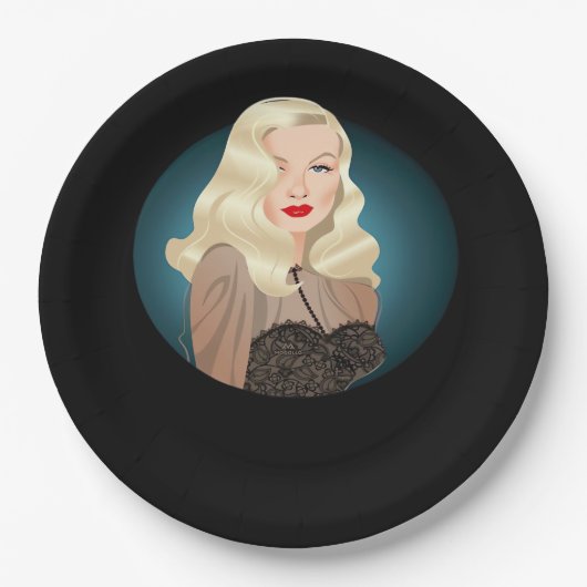 Peekaboo Spooky Zitat Pappteller (Vorderseite)