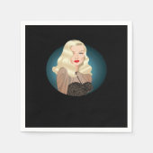 Peekaboo Spooky Zitat Serviette (Vorderseite)