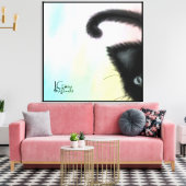 Peekaboo Stretched Leinwand (Insitu (Wohnzimmer))