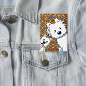 Peekaboo Westies Button (Insitu)