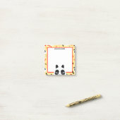 Peekaboo Yellow Panda Bear Post-it Klebezettel (Auf Schreibtisch)