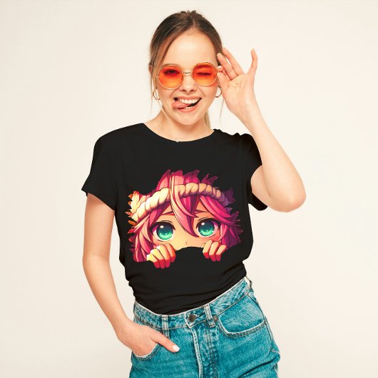 Peeking Anime T-Shirt