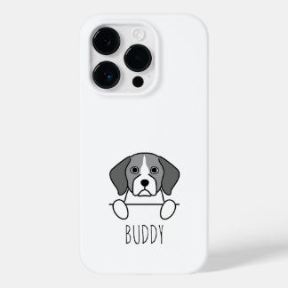 Peeking Beagle Niedlicher Individuelle Name Handy- Case-Mate iPhone 14 Pro Hülle