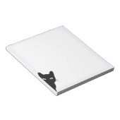 Peeking Black Cat Notizblock (angewinkelt)