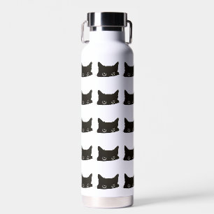 Peeking Black Cat Trinkflasche