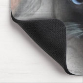 Peeking Blue Eyed Siamese Kitten Sketch Mousepad (Ecke)