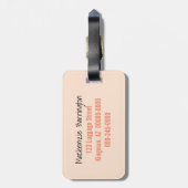 Peeking Blue Mit Augen Siamese Kitten unter der De Gepäckanhänger (Rückseite vertikal)