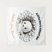 Peeking Boo Ghost Baby Dusche Hintergrund Tapestat Wandteppich (Vorderseite (Horizontal))