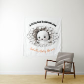 Peeking Boo Ghost Baby Dusche Hintergrund Tapestat Wandteppich (Beispiel)