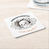 Peeking Boo Ghost Baby Shooting Paper Untersetzer (angewinkelt)