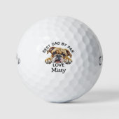 Peeking Bulldog individualisieren Golfball (Vorderseite)