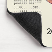Peeking Cat 2026 Calendar Mousepad (Ecke)