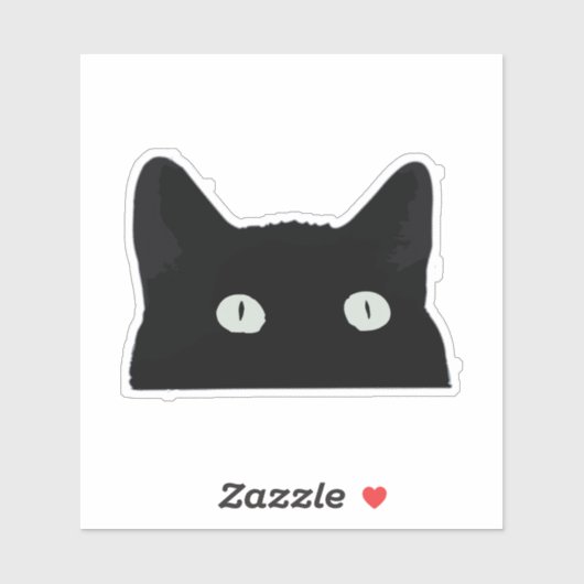 Peeking Cat Aufkleber (Blatt)