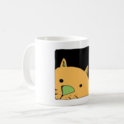 Peeking Cat Kaffeetasse (Vorderseite Links)