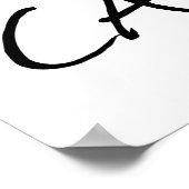 Peeking Cat Lady Poster (Ecke)