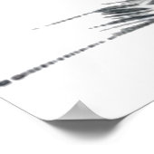 Peeking Cat line zeichnend Poster (Ecke)