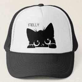 Peeking Cat Personalize Truckerkappe