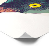 Peeking Cat Poster (Ecke)