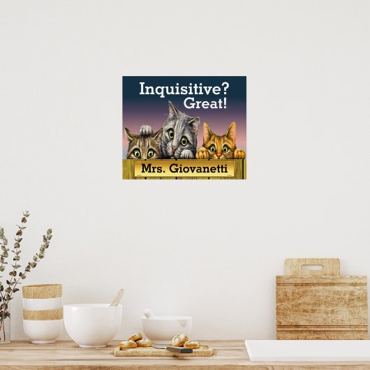 Peeking Cats Poster (Küche)