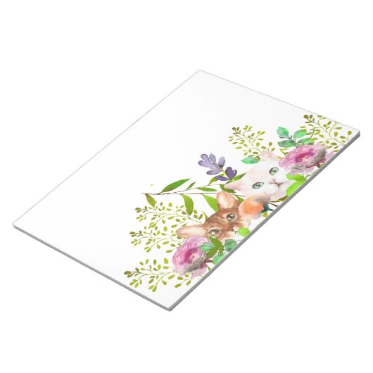 Peeking Cats Wasserfarbe Notizblock (angewinkelt)