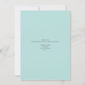 Peeking Chrysanthemum Hochzeit Einladung (Rückseite)