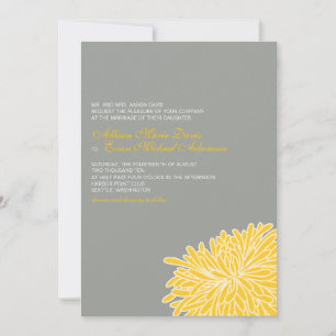 Peeking Chrysanthemum Hochzeit Einladung