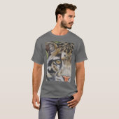 Peeking Clouded Leopard T-Shirt (Vorne ganz)