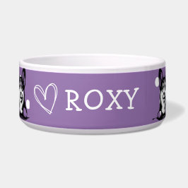 Peeking Corgi Lila Thema anpassen Napf