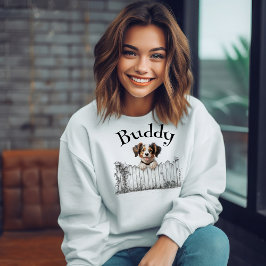 Peeking Dog Customisable Sweatshirt