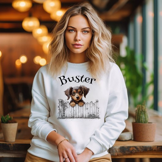 Peeking Dog Customisable Sweatshirt