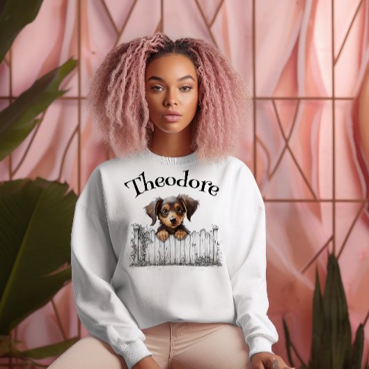 Peeking Dog Customisable Sweatshirt