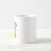Peeking Duck Funny Animal Disc Pun Kaffeetasse (Mittel)