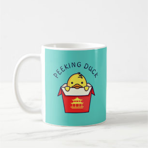 Peeking Duck Pun Kaffeetasse