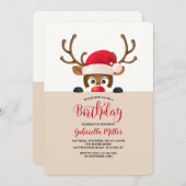 Peeking Einladung (Vorne/Hinten)