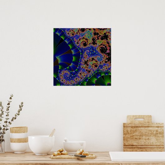 Peeking Elephant Poster (Küche)