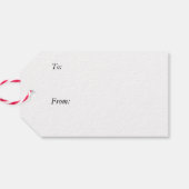 Peeking Elf Geschenkanhänger (Rückseite Horizontal)