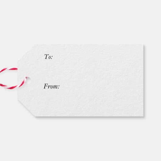 Peeking Elf Geschenkanhänger (Rückseite Horizontal)