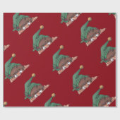 Peeking Elf Holiday Geschenkpapier (Flach)