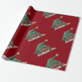 Peeking Elf Holiday Geschenkpapier (Ungerollt)