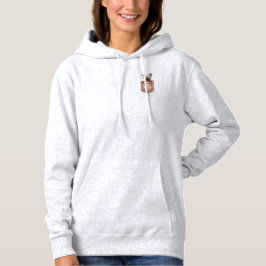 Peeking French Bulldog Puppy Pocket Hoodie