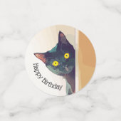 Peeking Kitty Design Table Confetti Konfetti (Klein Vorderseite)
