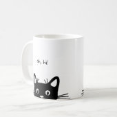 Peeking Kitty Tasse (Vorderseite Links)