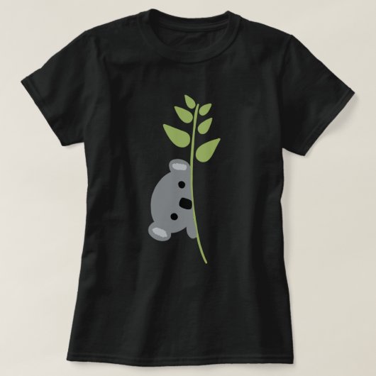 Peeking Koala Bear T - Shirt (Design vorne)