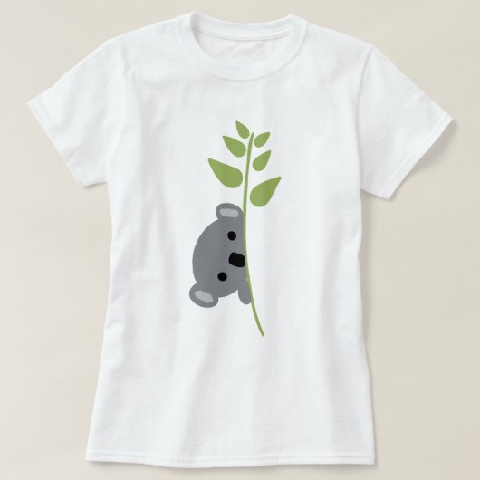 Peeking Koala Bear T - Shirt (Design vorne)