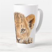 Peeking Leopard Milchtasse (Rechte Ecke)
