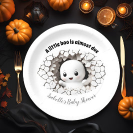 Peeking Little Boo Ghost Baby Duschpapier Teller