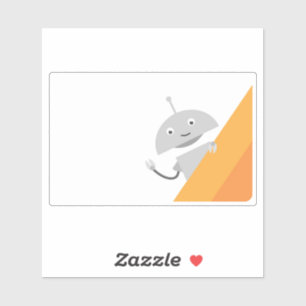 Peeking Mia - orange Aufkleber