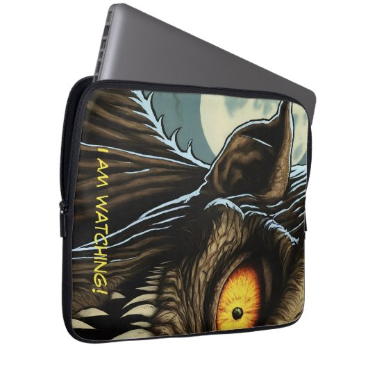 Peeking Monster Laptopschutzhülle (Vorne Rechts)