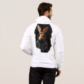 Peeking Neon Kash Rabbit Hoodie (Schwarz voll)